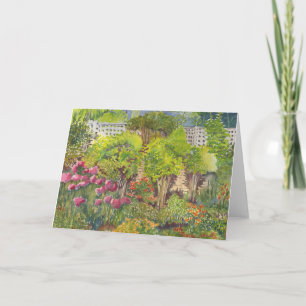 Cartão Jane Austen's Garden Watercolor Greeting Card