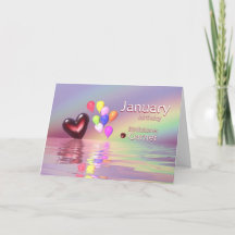 Janeiro Birthday Garnet Heart