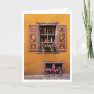 Cartão Janela amarela