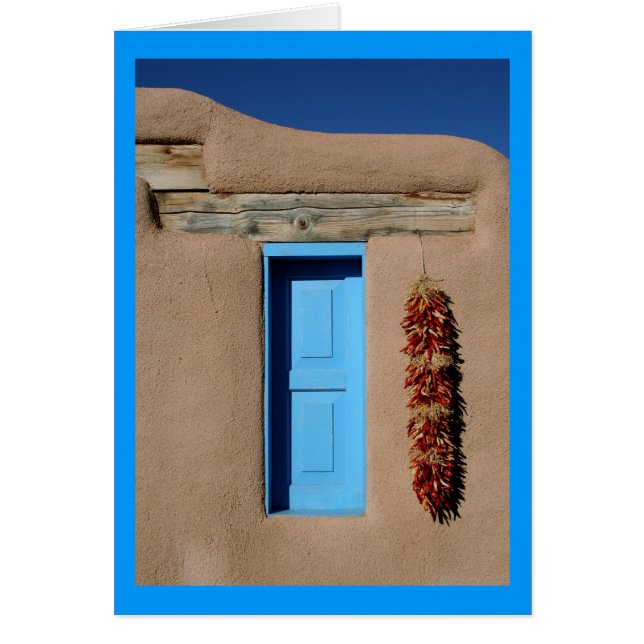 Cartão Janela Azul do Taos (Frente)