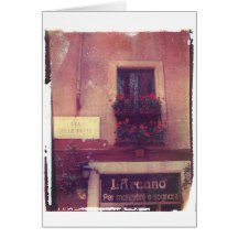 Janela de Roma com gerânio