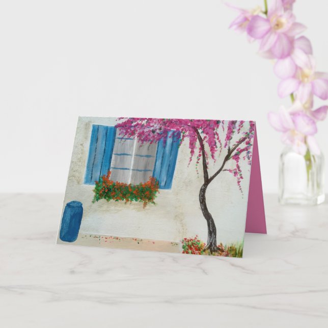 Cartão janela grega (Orquídea)