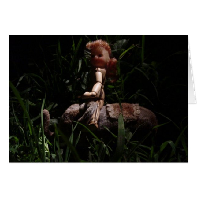 Cartão janey no elefante (Frente Horizontal)