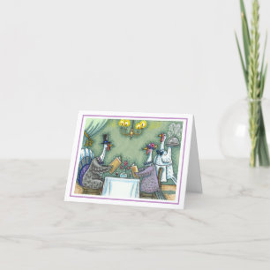 Cartão JANTAGEM FINA TURQUIA, AGRADECIMENTO AO Vazio HUMO