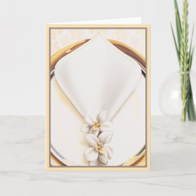 Cartão Jantar às Oito © (Frente)