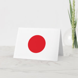Cartão Japan Flag Greeting Card