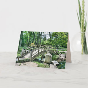 Cartão japanese bridge greeting card