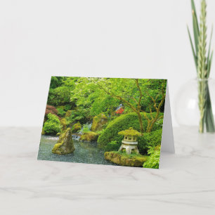 Cartão Japanese Garden Greeting Card
