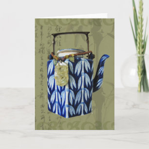 Cartão Japanese Teapot Collage