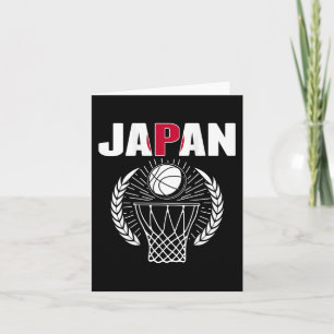 Cartão Japão: Jogadores de basquete apoiam Jersey e fazem