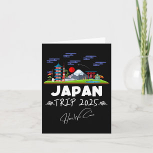Cartão Japão Trip 2025 Aqui Chegamos Viagem da Equipe de