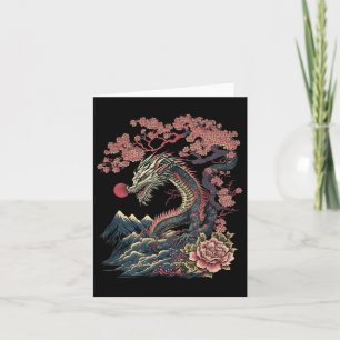 Cartão Japonês - Aestic Dragon Japonês Art Japan Tatto
