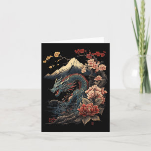 Cartão Japonês - Aestic Dragon Japonês Art Japan Tatto
