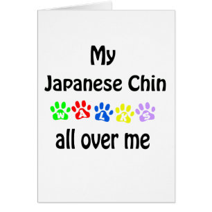 Cartão Japonês Chin Walks Design