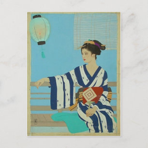 Cartão japonês da arte do vintage