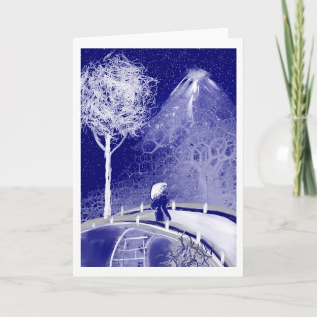 Cartão japonês da arte dos haicais (Frente)