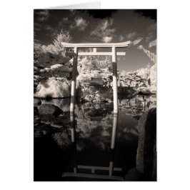 Cartão japonês do jardim