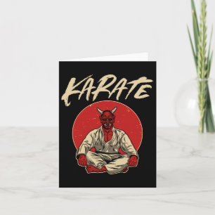 Cartão Japonês Oni Demon - Karate Gift
