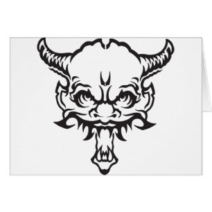 Cartão Japonês Tattoo Oni Demon