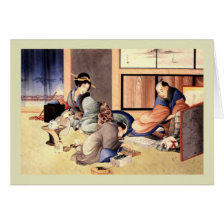 Cartão Japonês Woodblock