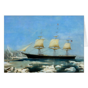 Cartão Jaqueta Vermelha da nave auxiliar 1854