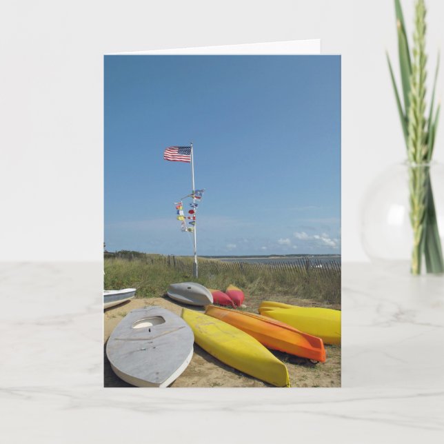 Cartão Jarda Wellfleet do barco de Cape Cod (Frente)