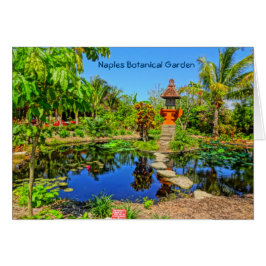 Cartão Jardim Asiático - Jardim Botânico de Nápoles, FL