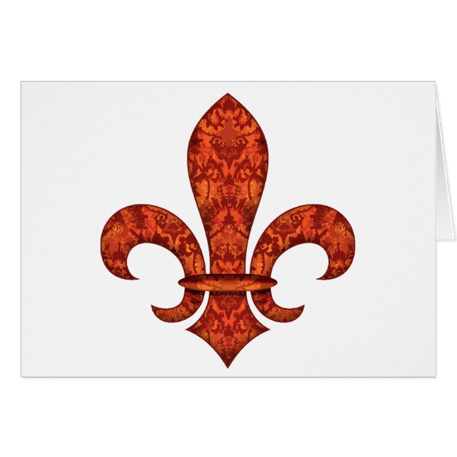 Cartão Jardim carmesim Fleur (Frente Horizontal)