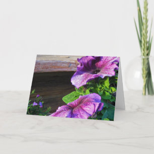 Cartão Jardim da Flor Roxo
