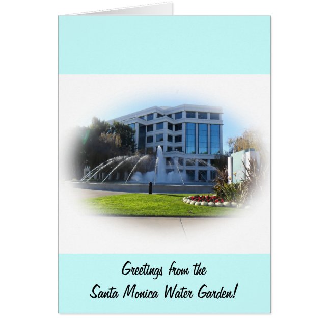 Cartão Jardim d'água (Frente)