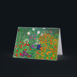 Cartão Jardim de Algodão Gustav Klimt<br><div class="desc">Jardim de Algodão Gustav Klimt</div>