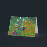 Cartão Jardim de Algodão Gustav Klimt<br><div class="desc">Jardim de Algodão Gustav Klimt</div>