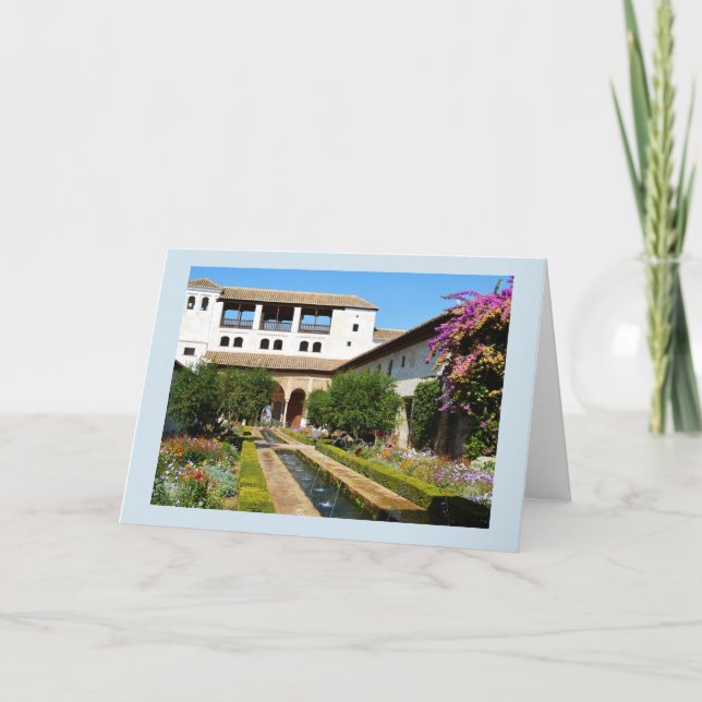 Cartão Jardim de Alhambra (Frente)