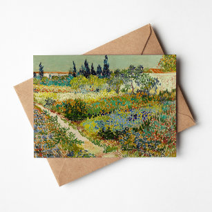 Cartão Jardim de Arles   Vincent Van Gogh