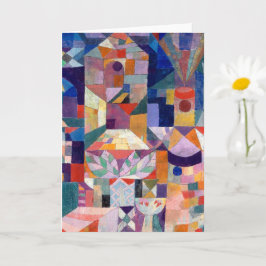 Cartão Jardim de Borgonha (Castelo) - Paul Klee -