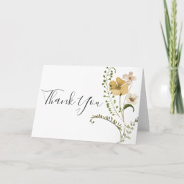 Cartão Jardim de flores silvestres Boho Floral Casamento