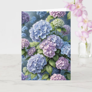 Cartão Jardim de Hydrangea