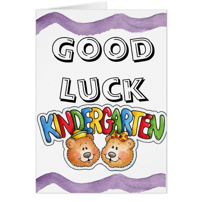 Cartão Jardim de infância (Frente)