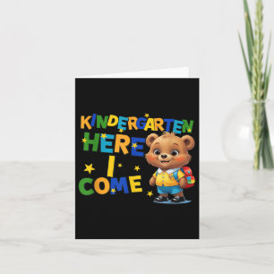 Cartão Jardim De Infância Aqui Estou, De Volta Ao Bear Da