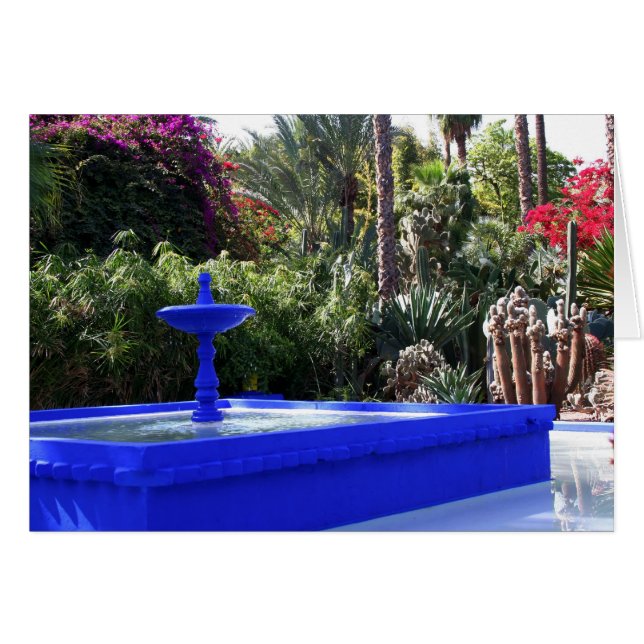 Cartão Jardim de Majorelle (Frente Horizontal)