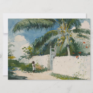 Cartão Jardim de Nassau (capital das Bahamas)