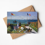 Cartão Jardim de Sainte-Adresse | Claude Monet<br><div class="desc">Jardim de Sainte-Adresse,  ou Jardin à Sainte-Adresse (1867) pelo impressionista francês Claude Monet. A pintura retrata uma cena ensolarada de lazer contemporâneo na estância de verão de Monet,  em Sainte-Adresse. Use as ferramentas de design para adicionar texto personalizado ou personalizar a imagem.</div>