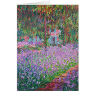 Cartão Jardim do Artista em Giverny por Claude Monet