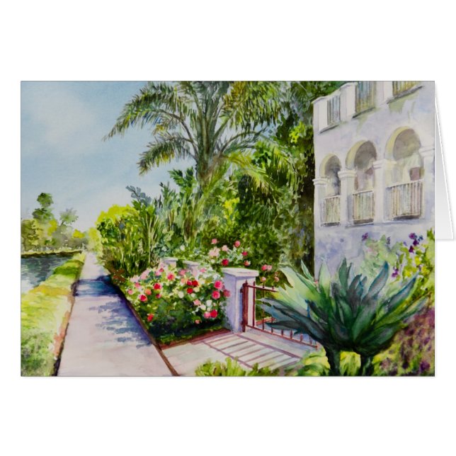 Cartão Jardim do Canal Rosa (Frente Horizontal)