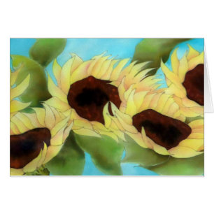 Cartão Jardim do girassol