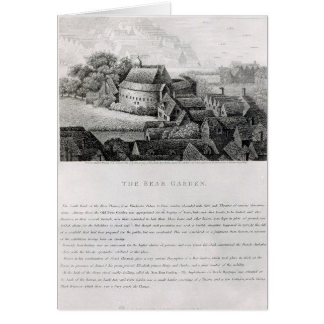 Cartão Jardim do Urso, 1647 (Frente)
