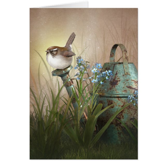 Cartão Jardim do verão indiano de Jaguarwoman "com (Frente)