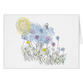 Cartão Jardim do verão pelo design de Cynthia Turner