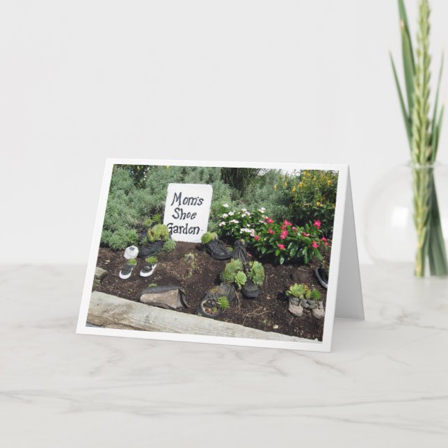 Cartão Jardim dos calçados da mãe (Frente)