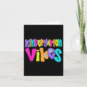 Cartão Jardim Infantil Vibes Professora Engraçado De Volt